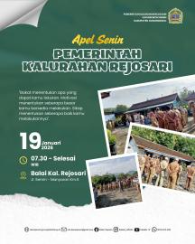 Apel Pamong Kalurahan Rejosari, Senin, 19 Januari 2026